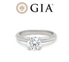 GIA 18ct White Gold Diamond Engagement Ring 0.72ct