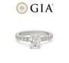 GIA 18ct White Gold Diamond Engagement Ring 1.20ct