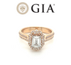 GIA Emerald Cut Diamond Ring 1.25ct