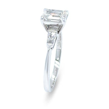 Load image into Gallery viewer, GIA 14ct White Gold Emerald Cut Diamond Ring 1.27ct 2.5g
