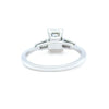 GIA 14ct White Gold Emerald Cut Diamond Ring 1.27ct 2.5g