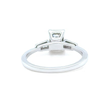 Load image into Gallery viewer, GIA 14ct White Gold Emerald Cut Diamond Ring 1.27ct 2.5g