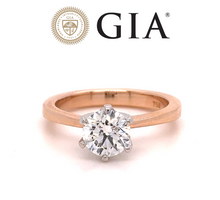 Load image into Gallery viewer, GIA Diamond Engagement Ring 1.10ct