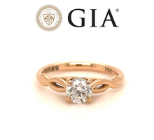 Load image into Gallery viewer, GIA Diamond Engagement Ring 0.62ct