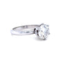 GIA Platinum Round Brilliant Cut Diamond Engagement Ring 1.56ct