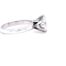 Load image into Gallery viewer, GIA Platinum Round Brilliant Cut Diamond Engagement Ring 1.56ct