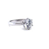 GIA Platinum Round Brilliant Cut Diamond Engagement Ring 1.56ct