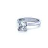 GIA Platinum Princess Cut Diamond Engagement Ring 1.56ct