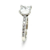 GIA Platinum Princess Cut Diamond Engagement Ring 3.02ct 7.9g