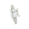 GIA Platinum Princess Cut Diamond Engagement Ring 3.02ct 7.9g
