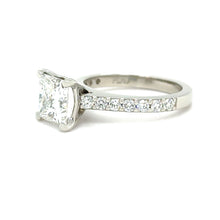 Load image into Gallery viewer, GIA Platinum Princess Cut Diamond Engagement Ring 3.02ct 7.9g