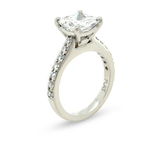 Load image into Gallery viewer, GIA Platinum Princess Cut Diamond Engagement Ring 3.02ct 7.9g