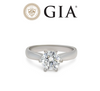 GIA 18ct White Gold Diamond Engagement Ring 0.80ct