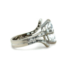 Load image into Gallery viewer, GIA 14ct White Gold Marquise Diamond Ring 3.52ct