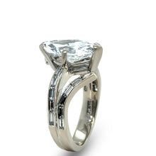 Load image into Gallery viewer, GIA 14ct White Gold Marquise Diamond Ring 3.52ct