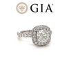 GIA Diamond Ring 3.37ct