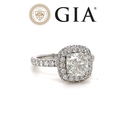 GIA Diamond Ring 3.37ct