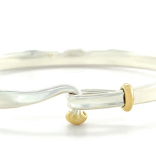 Load image into Gallery viewer, Georg Jensen 18ct Yellow Gold and Sterling Silver Torun Bracelet 15g
