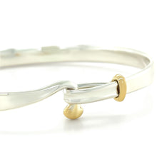Load image into Gallery viewer, Georg Jensen 18ct Yellow Gold and Sterling Silver Torun Bracelet 15g
