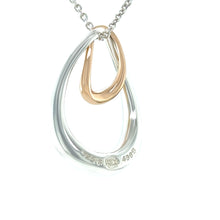 Load image into Gallery viewer, Georg Jensen 18ct Rose Gold &amp; Sterling Silver Offspring Necklace 6.22g
