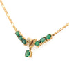 18ct Yellow Gold Emerald & Diamond Pendant Necklace 1.40ct 7.4g