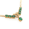 18ct Yellow Gold Emerald & Diamond Pendant Necklace 1.40ct 7.4g