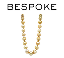 Load image into Gallery viewer, South Sea Pearl Golden Pearl Necklace 75.8g