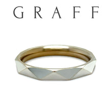 Load image into Gallery viewer, Graff 18ct White Gold Laurence Signature Faceted Wedding Band 5.66g