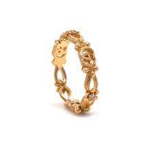 Load image into Gallery viewer, Gucci 18ct Yellow Gold Flora Diamond Ring 0.06ct 2.89g