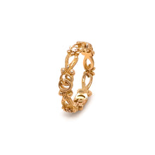Load image into Gallery viewer, Gucci 18ct Yellow Gold Flora Diamond Ring 0.06ct 2.89g