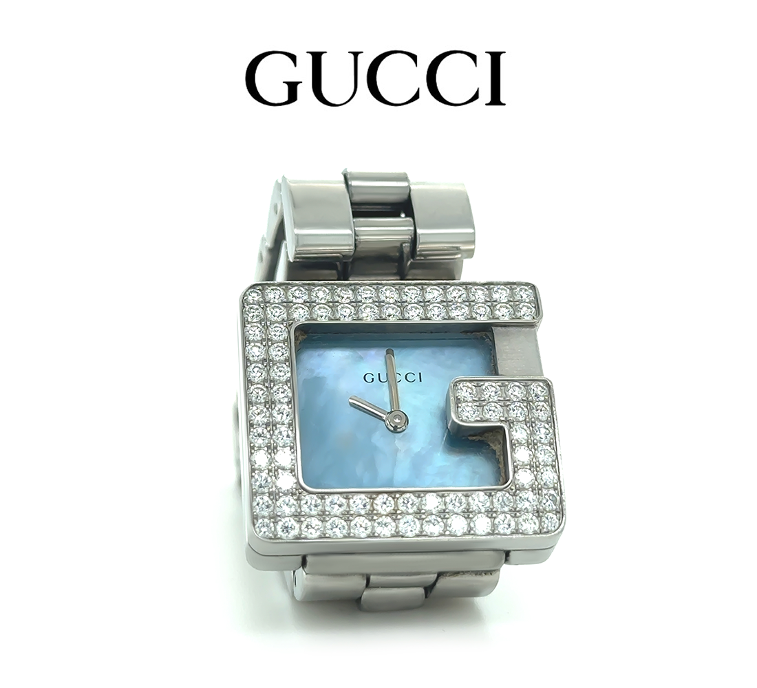 Gucci Stainless Steel Diamond Watch 1.00ct - 85.79g