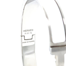 Load image into Gallery viewer, Hermès Clic H Bracelet Palladium-Plated White