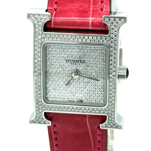 Hermès Heure H Diamond Watch Small Model 25mm