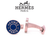 Hermès Licol 2 Bleu Sapphire Cufflinks 9.78g
