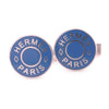 Hermès Licol 2 Bleu Sapphire Cufflinks 9.78g