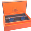 Hermès Licol 2 Bleu Sapphire Cufflinks 9.78g