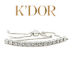 House of K Dor 18ct Gold Diamond Tennis Tassel Bracelet – 1.32ct