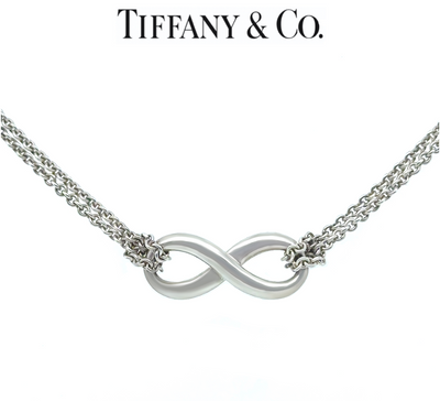 Tiffany & Co. Sterling Silver Infinity Pendant Necklace 6g