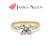 James Allen 14ct Yellow Gold Three-Stone Lab Diamond Ring 0.95ct 2.36g