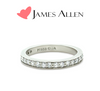 James Allen Platinum Pave Diamond Wedding Band 0.42ct 4.48g