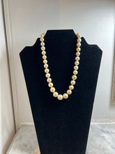 Load image into Gallery viewer, 18ct Yellow Gold Cultured Pearl &amp; Sapphire Necklace 1ct 82.6g