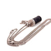 Louis Vuitton Monogram Eclipse Charms Necklace – Silver Tone