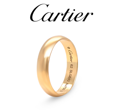 Cartier 18ct Yellow Gold 1895 Mens Wedding Ring 5g
