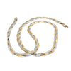 18ct Yellow, White & Rose Gold Triple Herringbone Necklace 11.1g