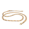 18ct Yellow, White & Rose Gold Triple Herringbone Necklace 11.1g