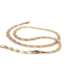 18ct Yellow, White & Rose Gold Triple Herringbone Necklace 11.1g