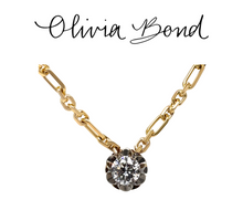 Load image into Gallery viewer, Olivia Bond 18ct Two-Tone Gold Signature Scallop Necklace 1.01ct 15.54g
