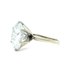 Load image into Gallery viewer, 14ct White Gold Oval Brilliant Cut Diamond Solitaire Ring 6.37ct 4.4g