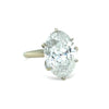 14ct White Gold Oval Brilliant Cut Diamond Solitaire Ring 6.37ct 4.4g