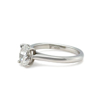 Load image into Gallery viewer, GIA Platinum Oval Brilliant Cut Diamond Solitaire Ring 0.80ct 4.08g